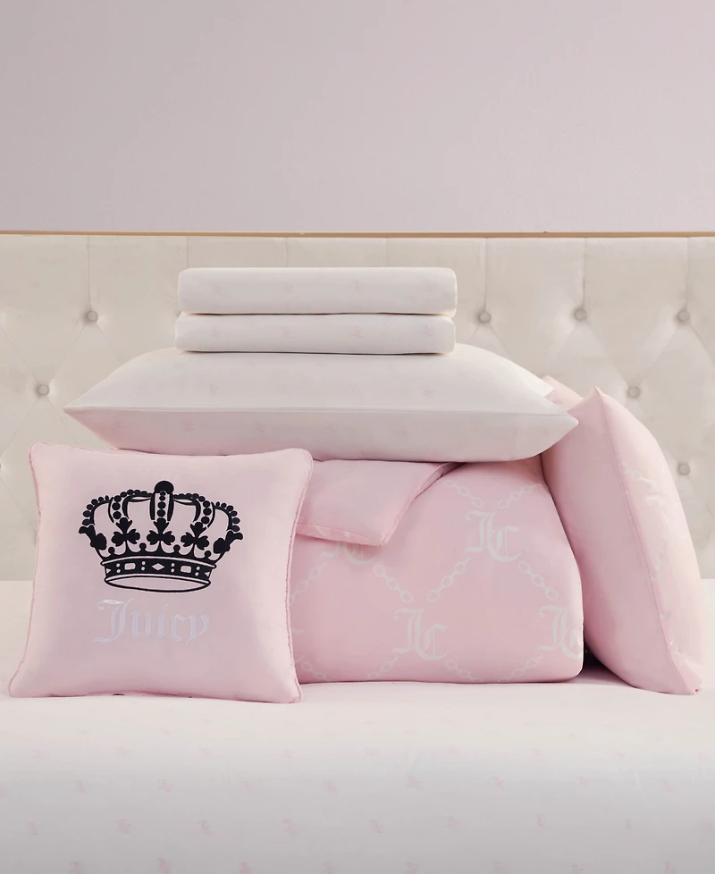 Juicy Couture Logo Link 6-Pc. Comforter Set, Twin