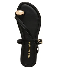 Madden Girl Women's Tune Embellished Strappy Slide Sandals