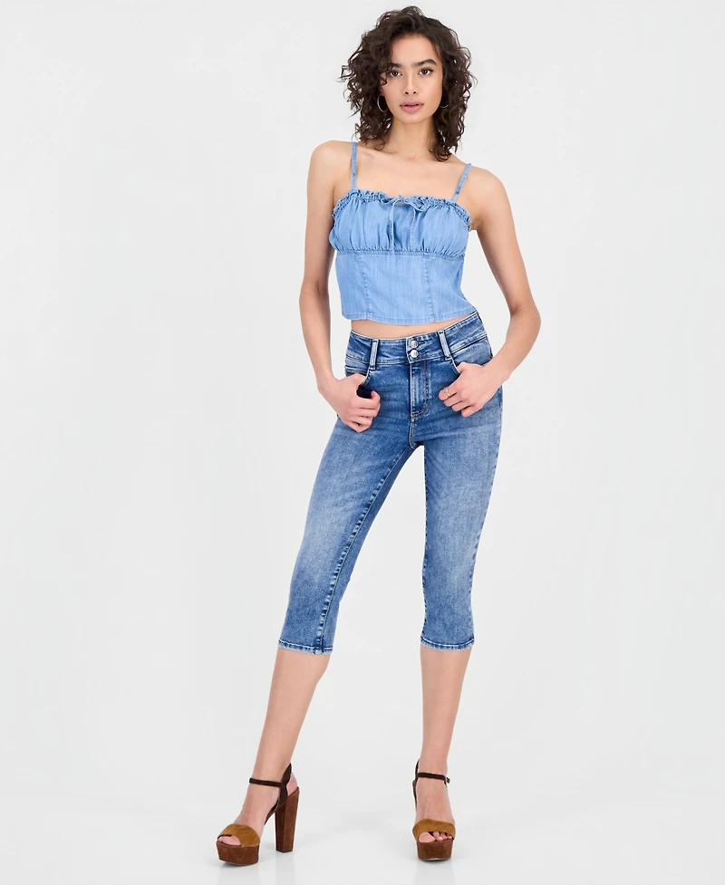Guess Women's Sleeveless Alora Denim Top