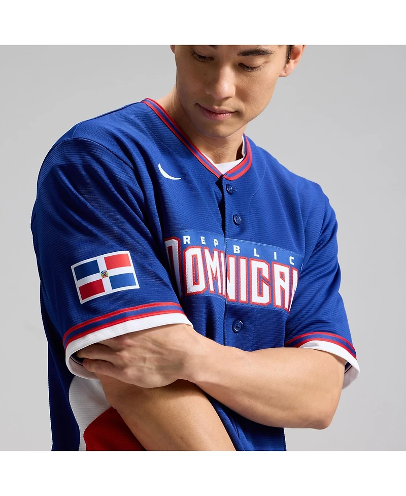 Nike Men's Royal Dominican Republic Baseball 2026 World Classic Stadium Jersey