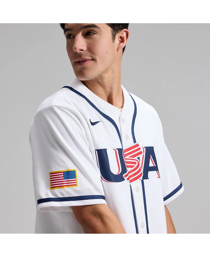 Nike Men's White Usa Baseball 2026 World Classic Stadium Jersey