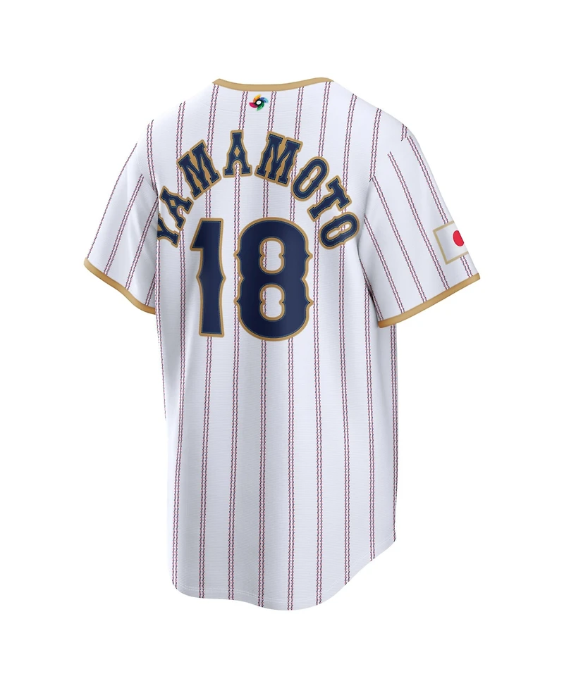 Nike Men's Yoshinobu Yamamoto White Japan Baseball 2026 World Classic Stadium Jersey