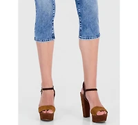 Guess Women's Lily Mid Rise Capri Jeans