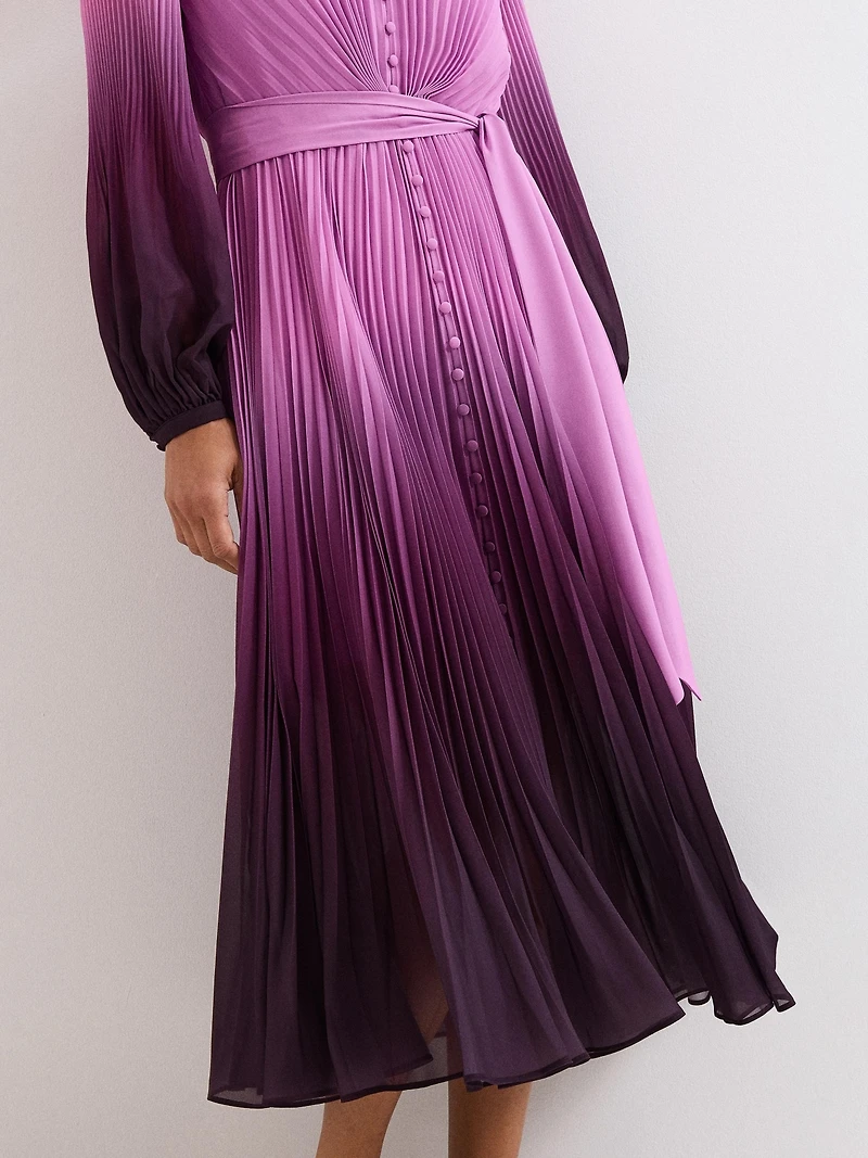 Phase Eight Women's Mira Ombre Tie Waist Midi Dress