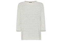 Olsen Women's Scallop Stripe Jersey Top