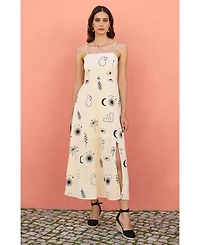 Yumi Women's Mystic Print Midi Dress