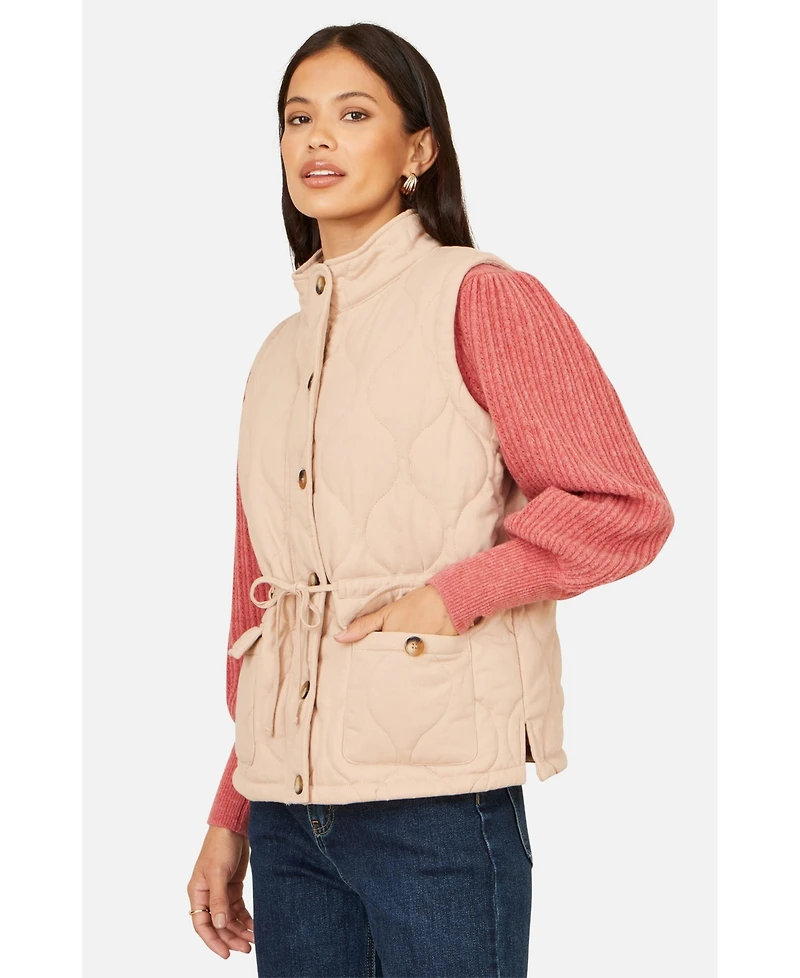 Yumi Women's Quilted Utility Gilet