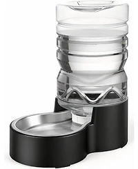 Aronkl Easy Clean Wide-Mouth Dog Water Dispenser with Removable Bowl