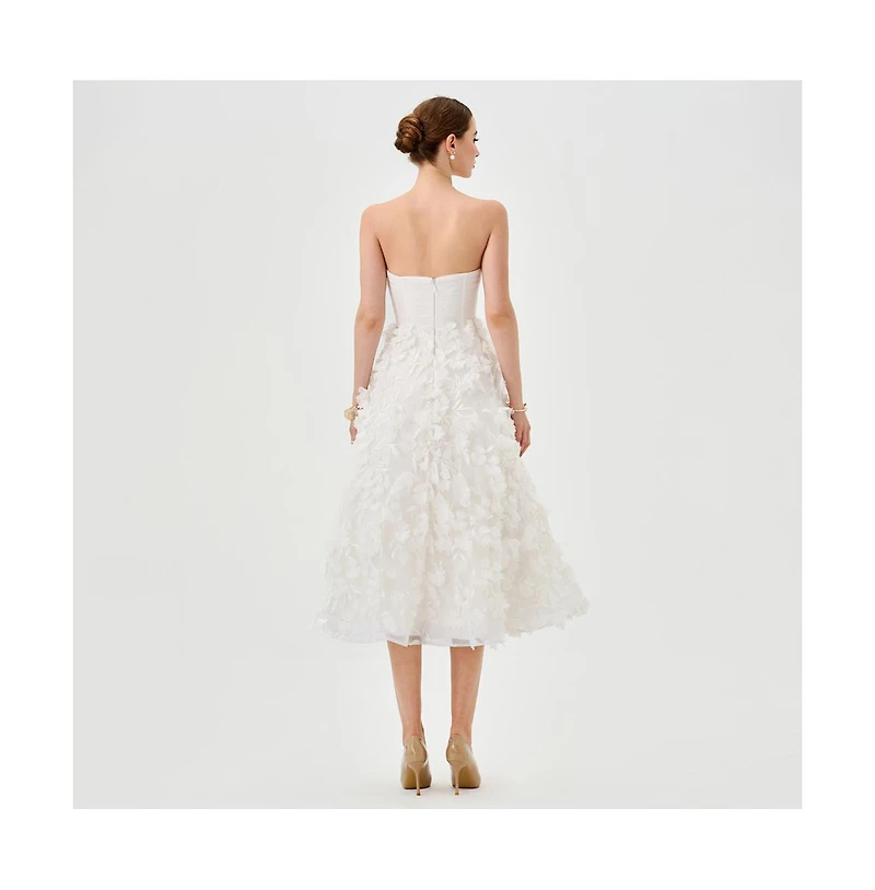 Bariano Women's Strapless Midi Dress