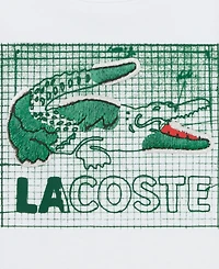 Lacoste Boys' 10-16 Textured Graphic Print Crewneck T-Shirt