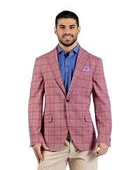 TailorByrd Men's Melange Shadow Plaid Sport Coat
