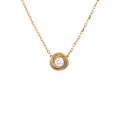 Pre-Owned Cartier Trinity Diamond Pendant Necklace