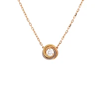Pre-Owned Cartier Trinity Diamond Pendant Necklace