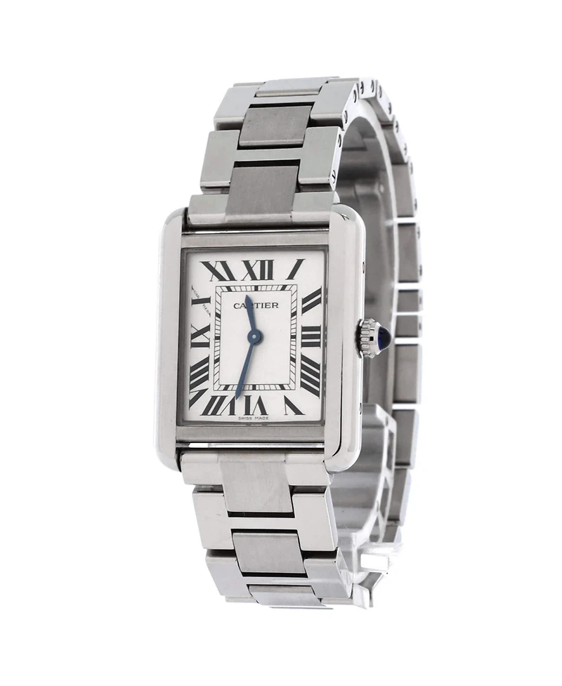 Pre-Owned Cartier Tank Solo Quartz Watch in Stainless Steel 24mm