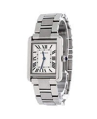 Pre-Owned Cartier Tank Solo Quartz Watch in Stainless Steel 24mm