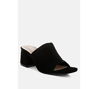 Rag and Co Womens Citarum Real Suede Leather Slip Ons