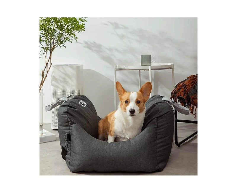 FunnyFuzzy First Class Dog Car Seat Bed