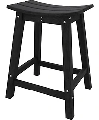 gaomon TrailBlaze Heavy-Duty Weatherproof Bar Stool – Outdoor Hdpe Counter-Height Patio Chair with Footrest, Durable Resin Seating for Balcony