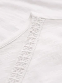 Celtic & Co. Women's Slub Jersey V-Neck Trim Top