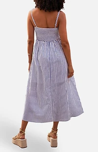 Yumi Women's Cotton Midi Sun Dress