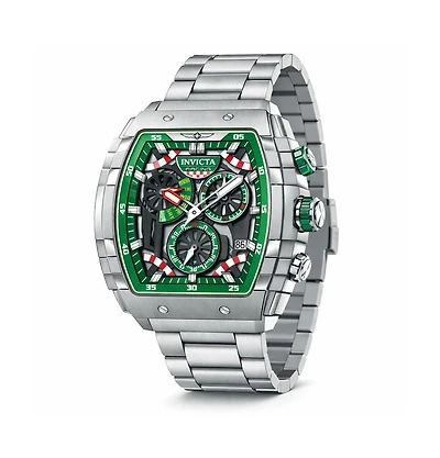 Invicta 49219 Invicta Racing Quartz VD86 Plastic, Skeleton, Metal Dial Watch