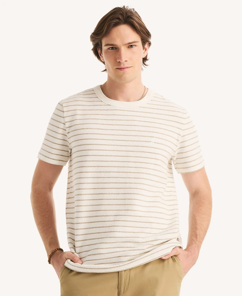Nautica Men's Short-Sleeve Seersucker Striped T-Shirt