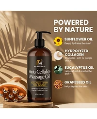 M3 Naturals Anti-Cellulite Massage Roller & Firming Body Massage Oil Bundle With Collagen & Stem Cell Cellulite roller for thighs & glutes Bundle