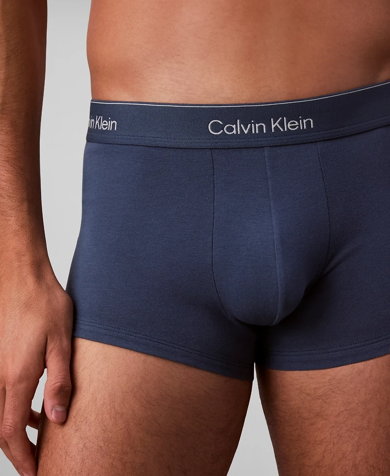 Calvin Klein Men's Icon Stretch Low Rise Trunks, 3-Pack
