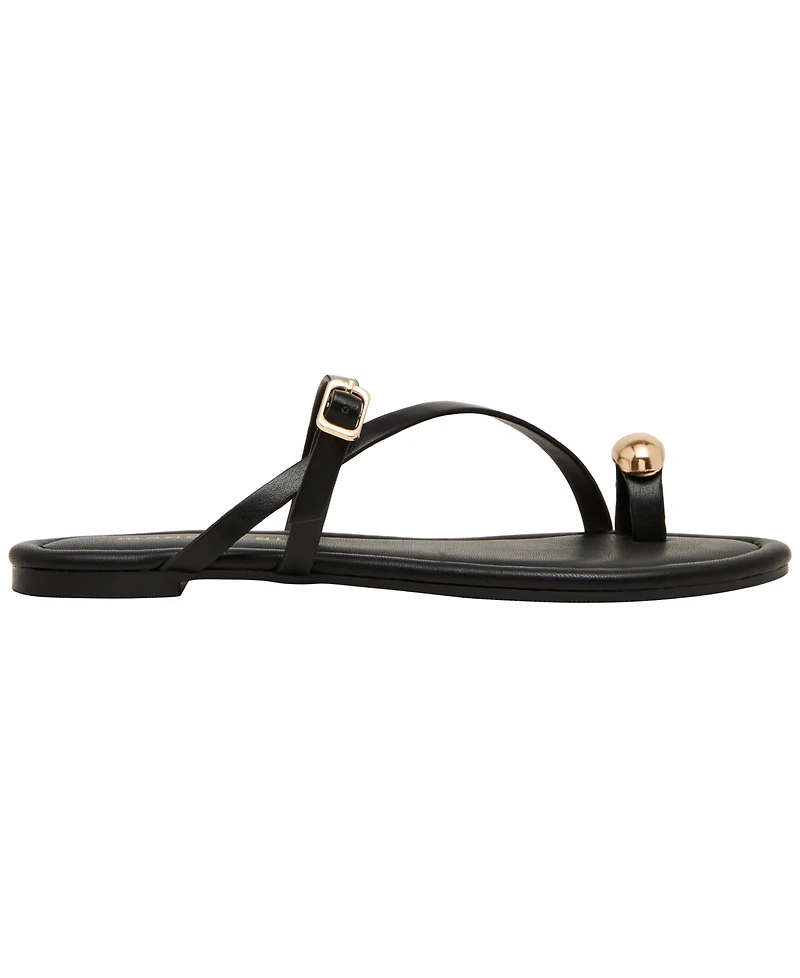 Madden Girl Women's Tune Embellished Strappy Slide Sandals