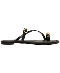 Madden Girl Women's Tune Embellished Strappy Slide Sandals