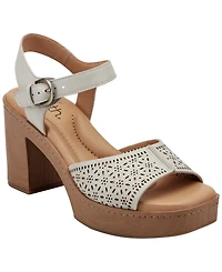 Earth Women's Quinty Leather Platform Dress Sandals