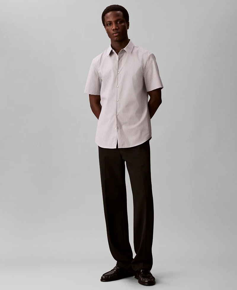 Calvin Klein Men's Multi-Stripe Slim-Fit Shirt