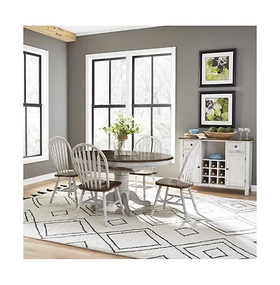 Liberty Furniture Industries, Inc Carolina Crossing 5 Piece Pedestal Table Set