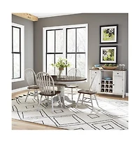 Liberty Furniture Industries, Inc Carolina Crossing 5 Piece Pedestal Table Set