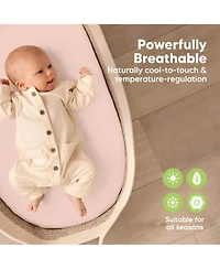 KeaBabies Bassinet Sheet for Baby Girls, Boys, 2-Pack Isla Fitted Sheets, Mattress Sheets