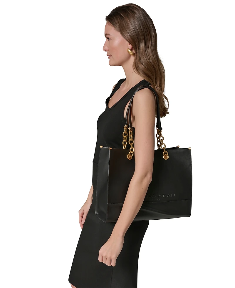 Donna Karan New York Merino Leather Large Tote Bag