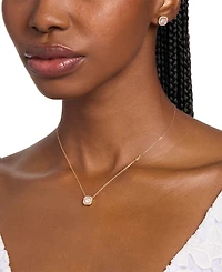 Michael Kors 14K Gold Plated Asscher Cut Pendant Necklaces