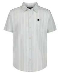 Quiksilver Boys' 8-20 Island Stripe Button-Up Shirt