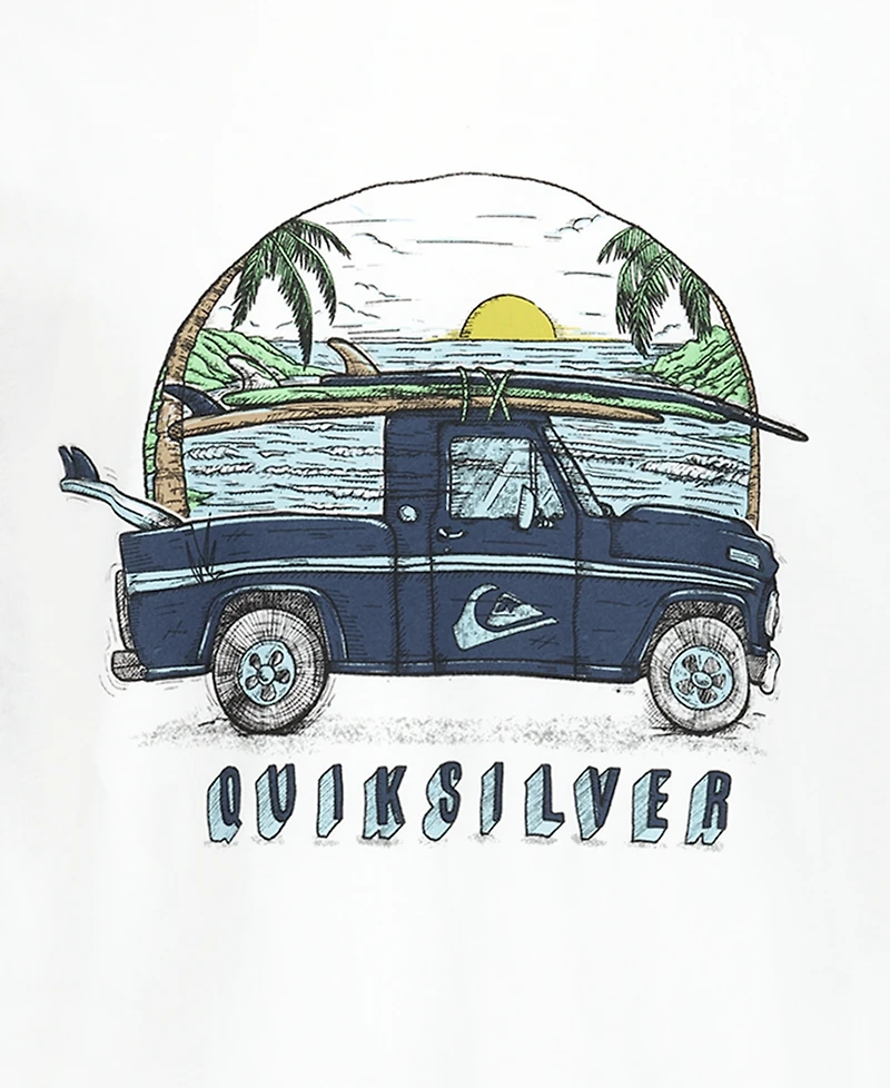 Quiksilver Boys' 8-20 Truck Printed Crewneck T-Shirt
