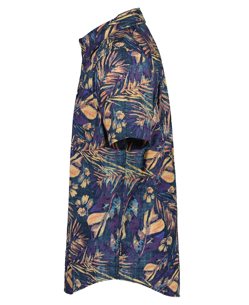 Quiksilver Boys' 8-20 Heatmap Palm Printed Shirt