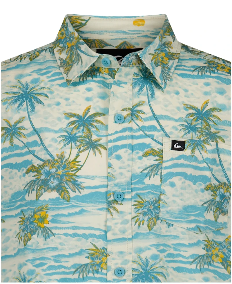 Quiksilver Boys' 8-20 Sundown Classic Printed Short-Sleeve Shirt