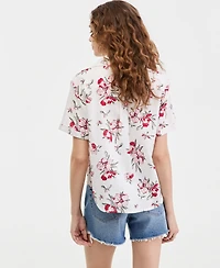 Levi's Women's Printed Short-Sleeve Camp Shirt