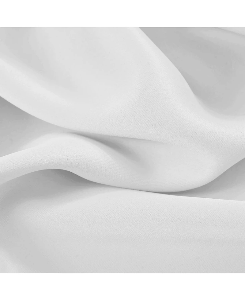 Rt Designers Collection 100% Polyester 250 Gsm Riley 100% Blackout Grommet Panel 54" x 45" White