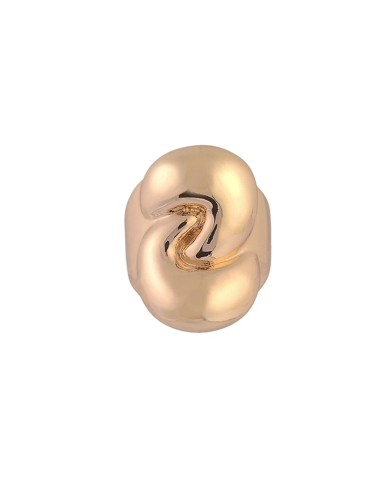 Laundry by Shelli Segal Gold Tone Knotted Cocktail Ring