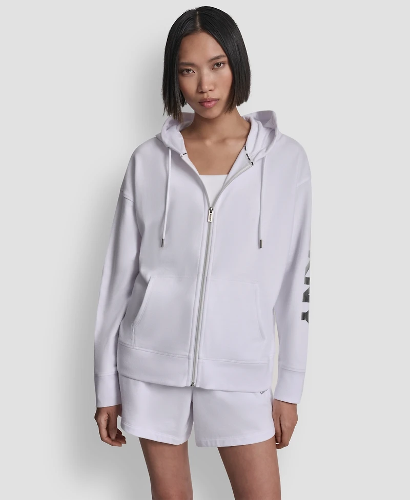 Dkny Sport Women's Regular-Fit Full Zip Hoodie