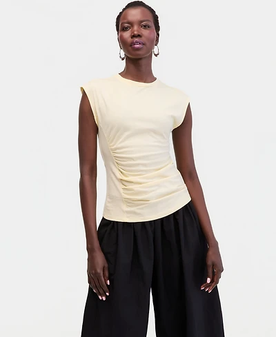 I.n.c. International Concepts Women's Side-Cinched Cotton Tank Top, Exclusively at Macy's