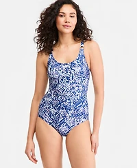 Dkny Women's One-Piece Starburst Swimsuit