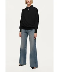 Nocturne Women's Knit Polo Sweater