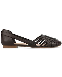 Journee Collection Women's Ekko Woven Round Toe Flats