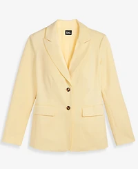I.n.c. International Concepts Women's Two Button Fitted Waist Blazer, Macy's Exclusive